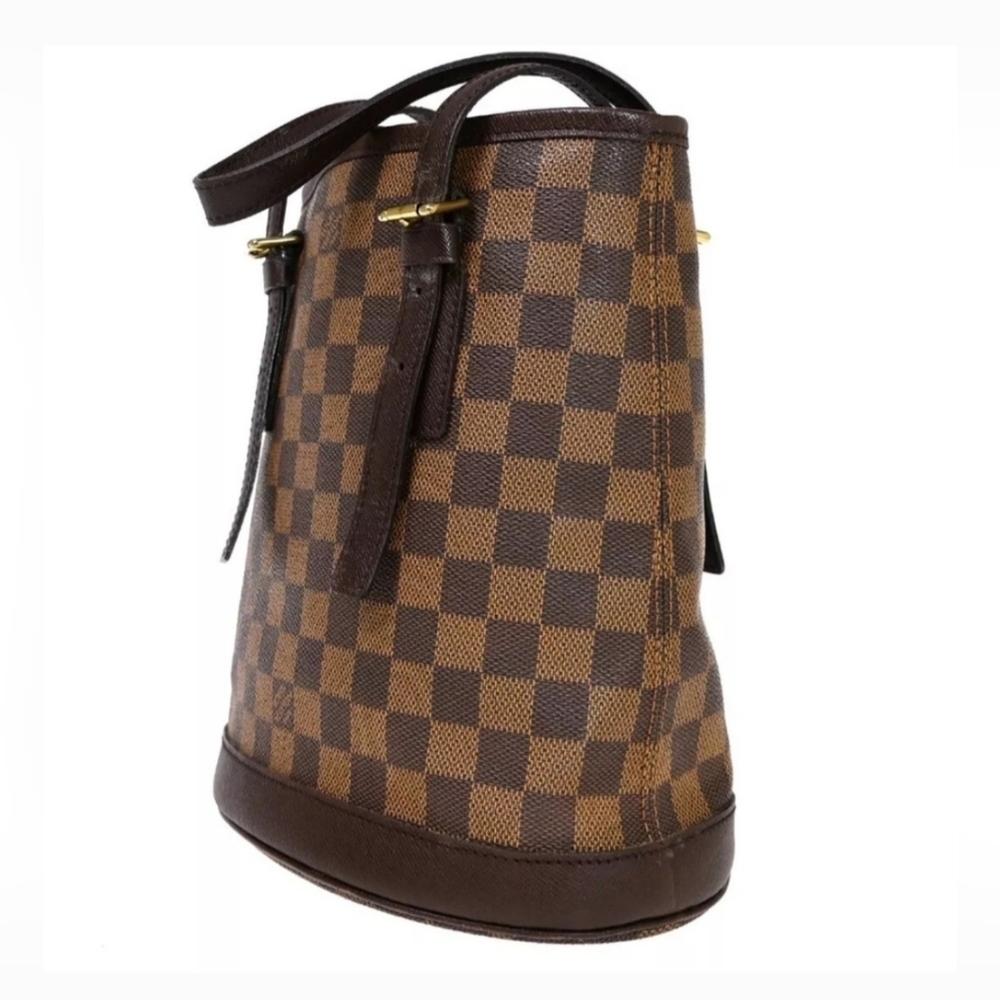 Louis Vuitton Brown Damier Ebene Marais Bucket Shoulder Bag - Picture 4 of 16